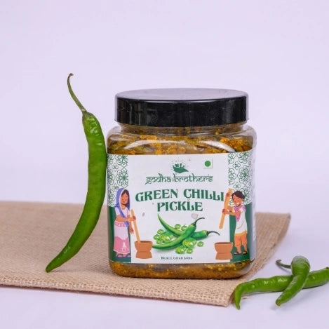 Godha Brother's Spicy Green Chilli Pickle