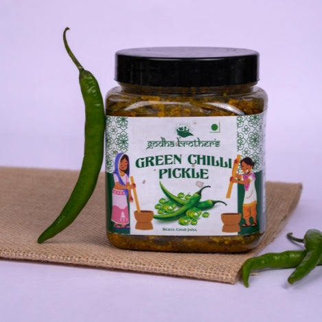 Godha Brother's Spicy Green Chilli Pickle